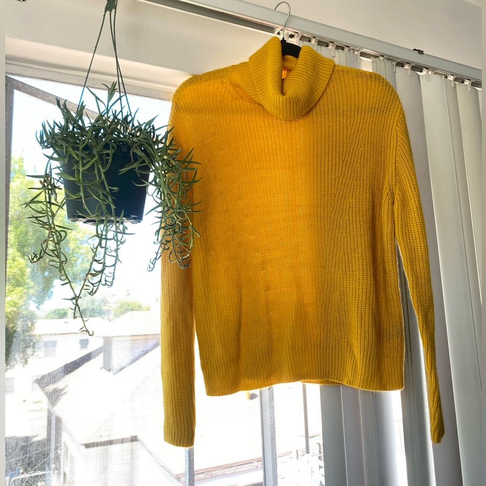 Sanctuary Sunny Yellow Turtleneck Sweater